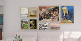 mix framed artwork gallery wall