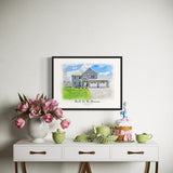 Custom Watercolor House Portrait