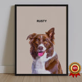 One Pet Portrait - Rusty