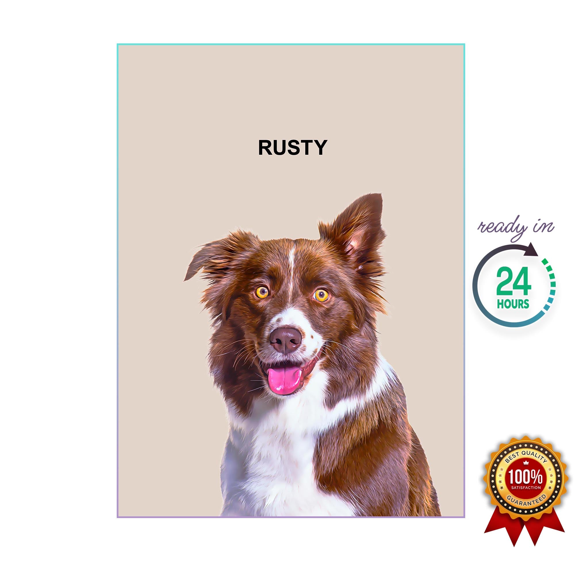 One Pet Portrait - Rusty