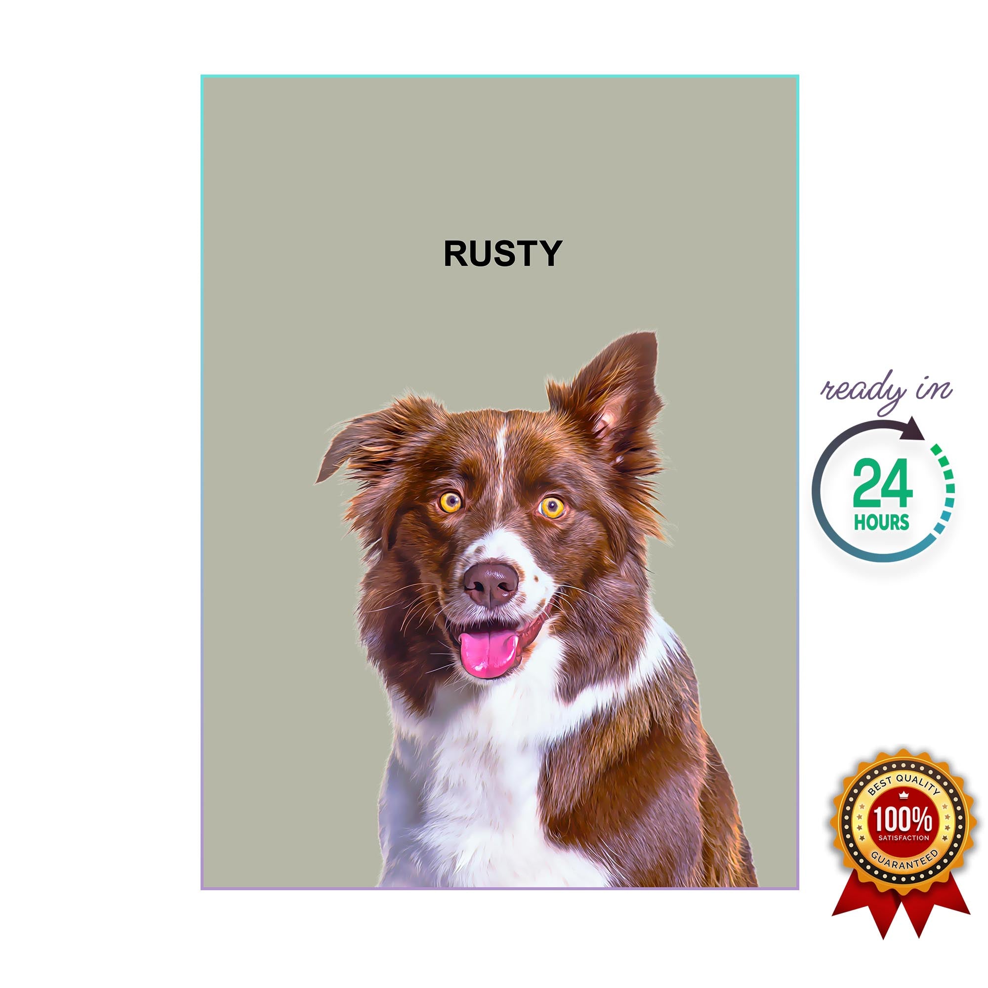 One Pet Portrait - Rusty