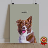 One Pet Portrait - Rusty