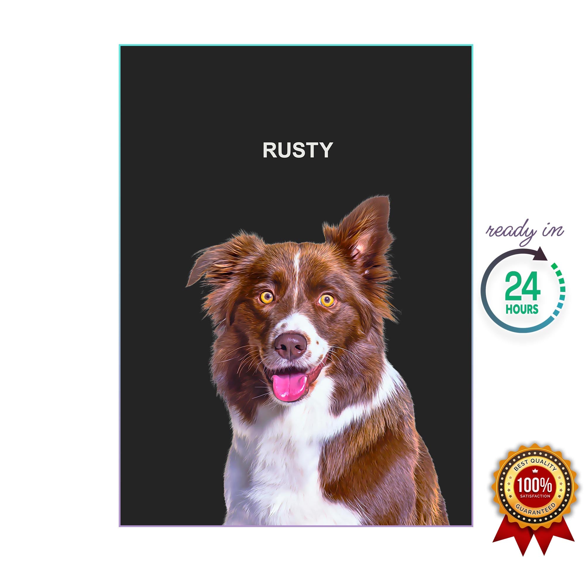 One Pet Portrait - Rusty