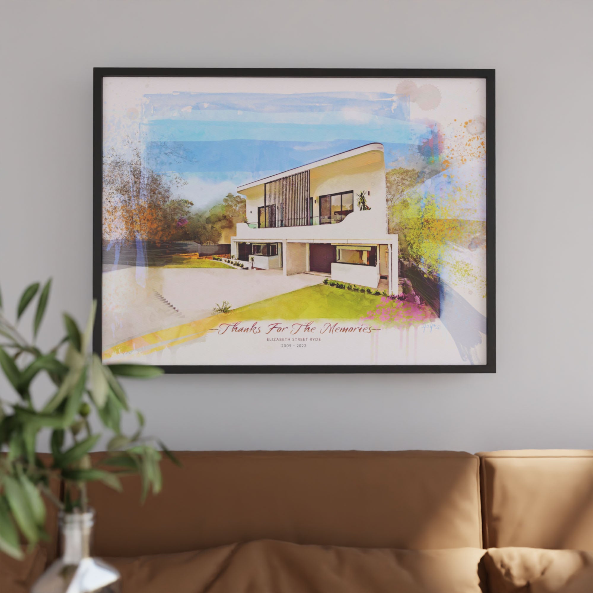 Watercolor House Portraits - Ideal Closing Gifts
