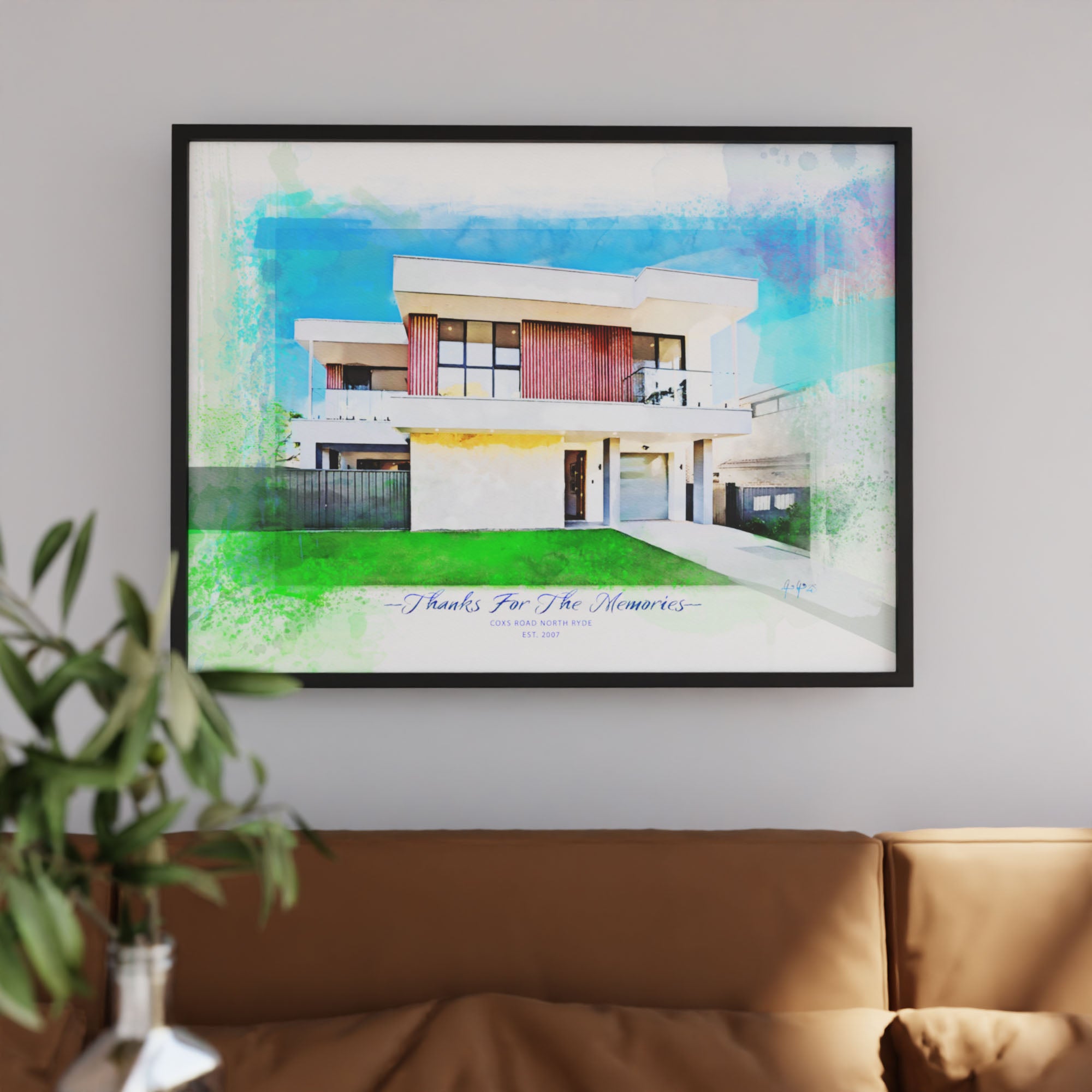 Watercolor House Portraits - Ideal Closing Gifts