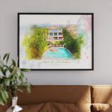 Watercolor House Portraits - Ideal Closing Gifts