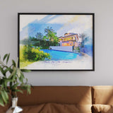 Watercolor House Portraits - Ideal Closing Gifts